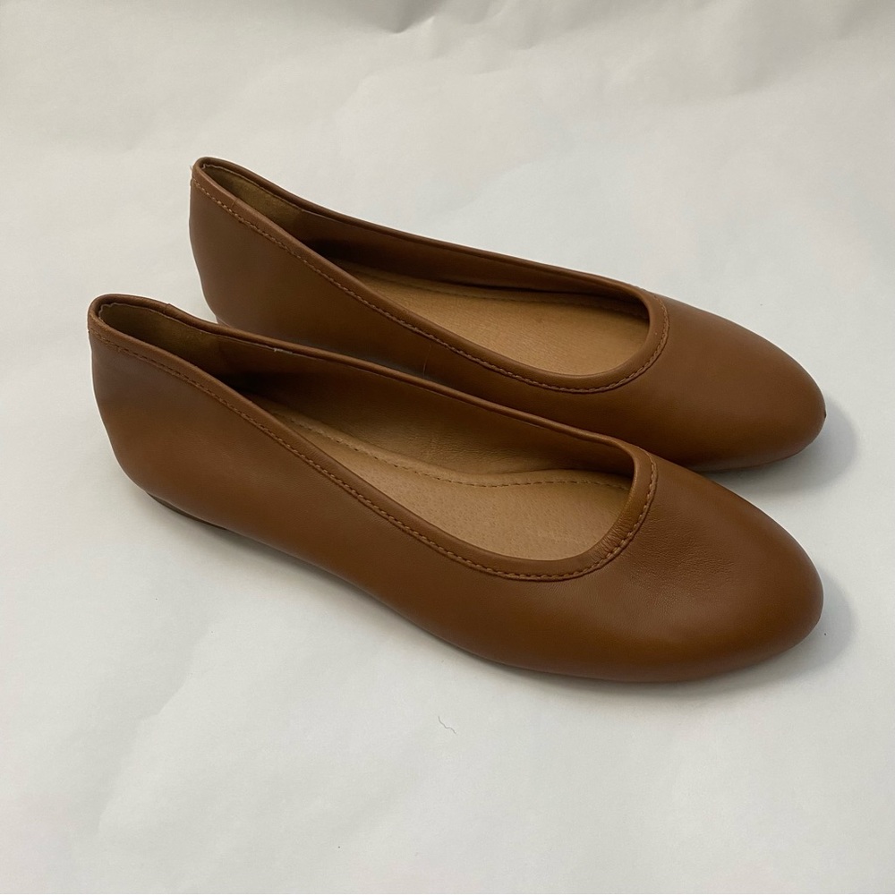 Madewell NWT Brown Leather Flats